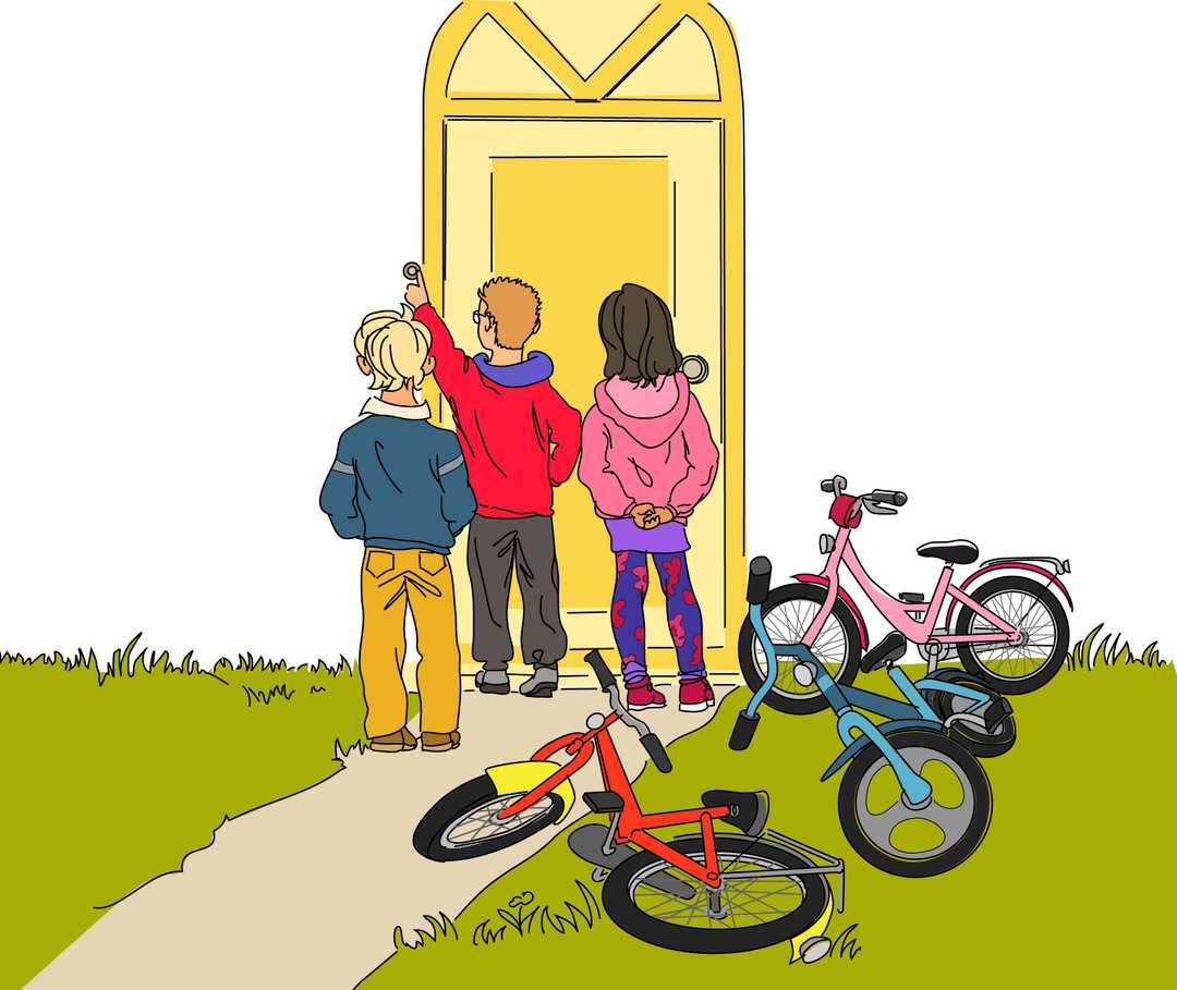 Tims Freunde klopfen an seine Tür Tims Freunde klopfen an seine Tür