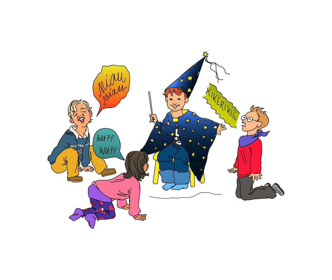 Tim und seine Freunde spielen ein Rollenspiel Tim und seine Freunde spielen ein Rollenspiel